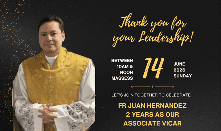 Fr Juan’s Thank You Party